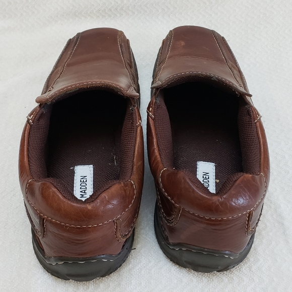 Steve Madden Mens P- Mook Brown Squar Toes Loafer Shoes Size 10 main image 4